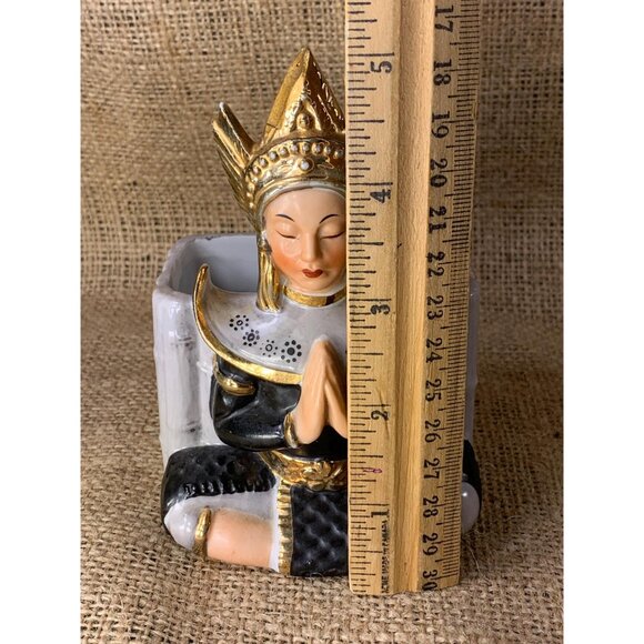 Vintage Noritake Bali Dancer Hand Painted Planter Made in Japan AS IS - Picture 9 of 10